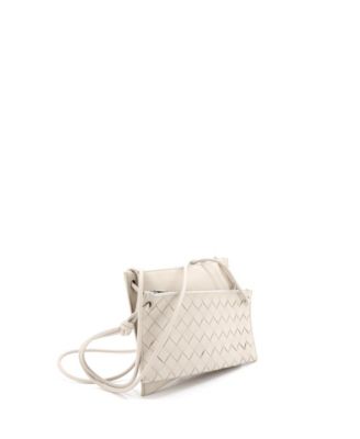 Double Pouch Crossbody Bag Intrecciato Nappa