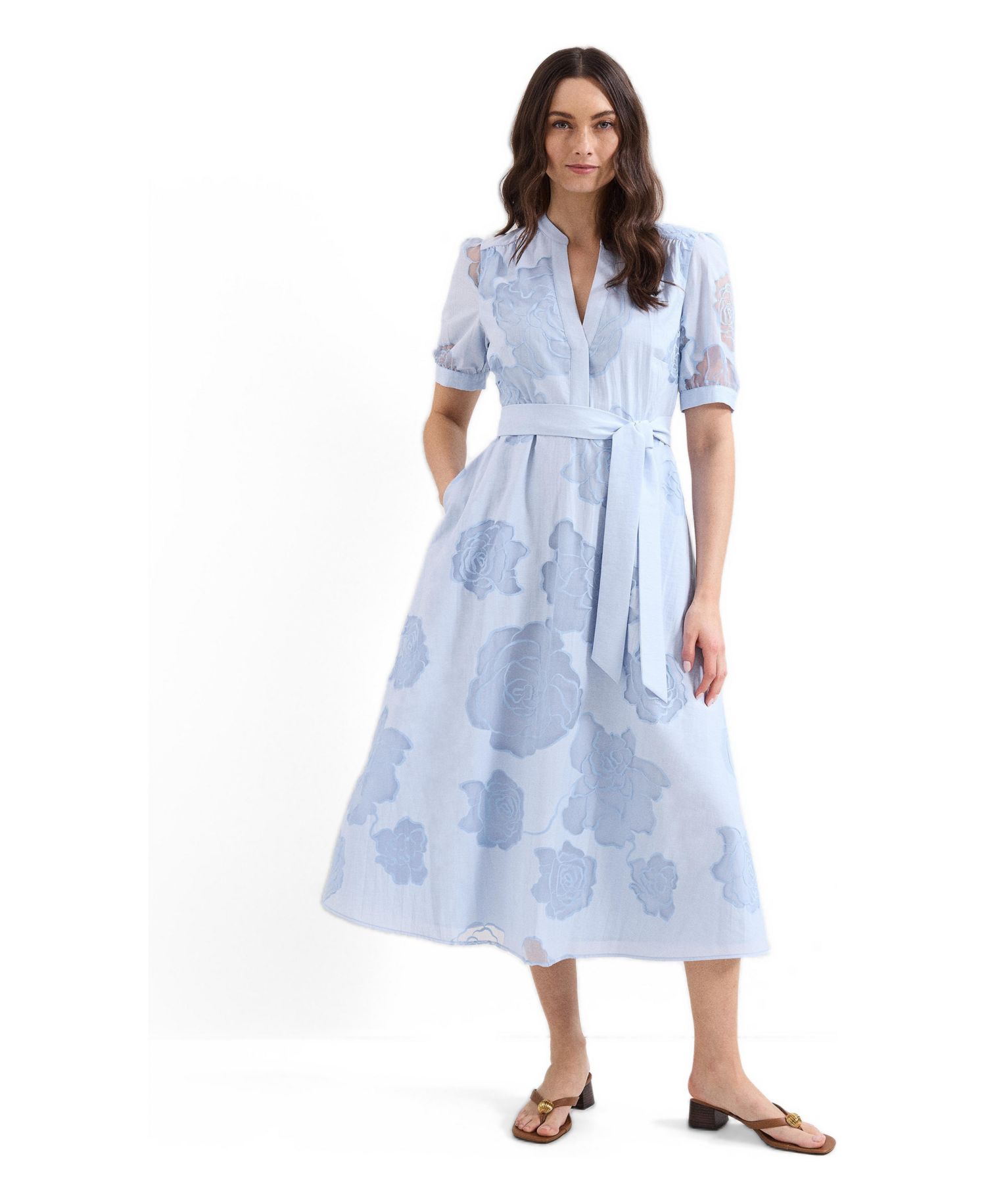 Women's Queenie Belted Midi Dress