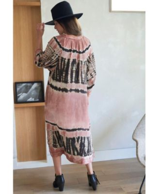 Women's Ocean+Main Tie Dye Gauze Dress with Pockets