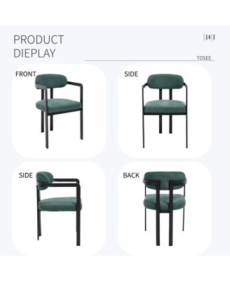  Modern Dining Room Chairs, Upholstered Boucle Kitchen Dining Chairs