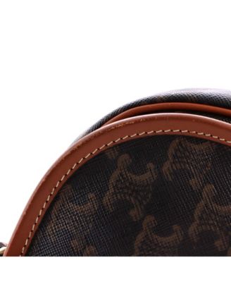 Medium Folco Bag Triomphe Coated Canvas