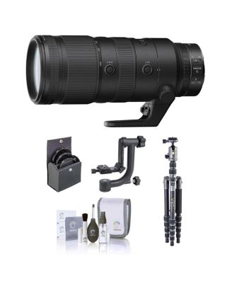 NIKKOR Z 70-200mm f/2.8 VR S Lens for Nikon Z, Bundle with VEO 3 GO 235AB 23mm 5-Section Aluminum Travel Tripod with T-50 Ball Head, Gimbal