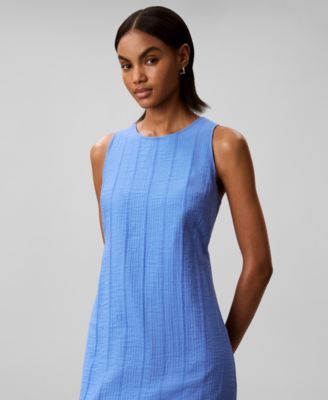 calvin klein blue dress sleeveless CALVIN KLEIN Sheath Dress main image 0