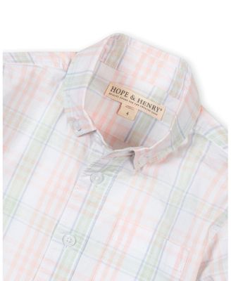 Boys Hope and Henry Organic Long Sleeve Stretch Poplin Shirt