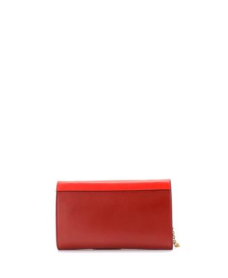 Small Pocket Envelope Shoulder Bag Leather