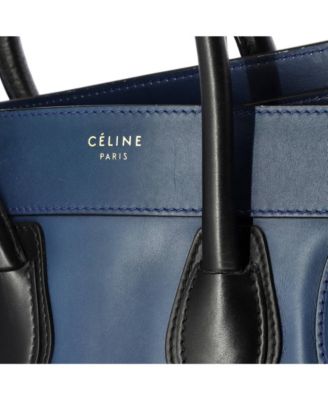 Micro Bicolor Luggage Bag Leather