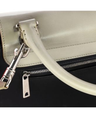 Small Tricolor Trapeze Bag Leather