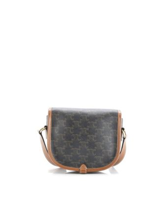 Medium Folco Bag Triomphe Coated Canvas