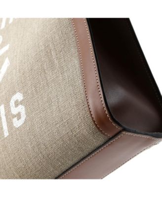 Small Vertical Cabas Tote Printed Canvas and Leather