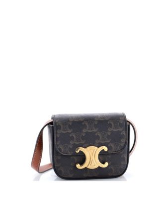 Mini Triomphe Shoulder Bag Triomphe Coated Canvas