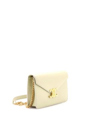Margo Triomphe Wallet on Chain Leather