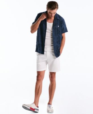 Men's Floral Button Front Short-Sleeve Shirt