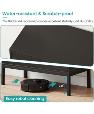 Modern Storage Cabinet with Fluted Glass Doors Adjustable Shelves and Durable MDF for Dining and Living Room