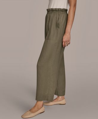 Women's High-Rise Relaxed Linen Pants