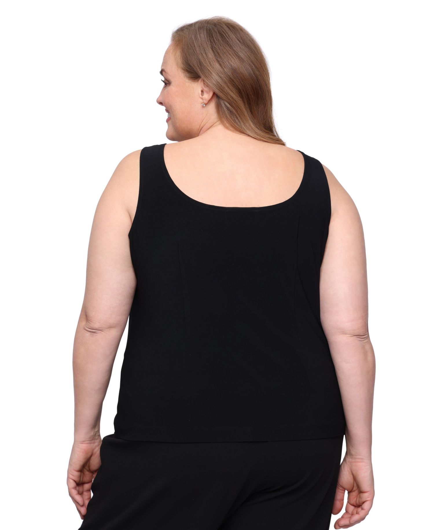 Plus Size Scoop Neck Top and Jacket Twinset Dress