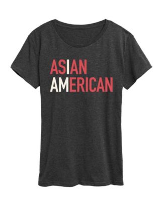 Plus Size Instant Message Am Asian American Graphic T-Shirt