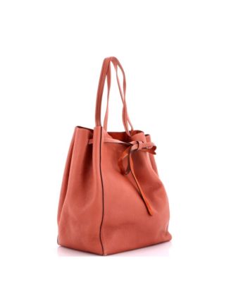 Medium Phantom Tie Cabas Tote Leather