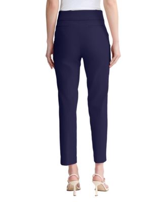 Women's Straight-Leg Pull-On Ankle Pants
