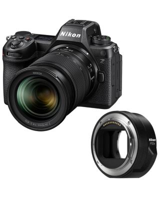 Z6III Mirrorless Camera with NIKKOR Z 24-70mm f/4 S Lens, Bundle with FTZ II Adapter