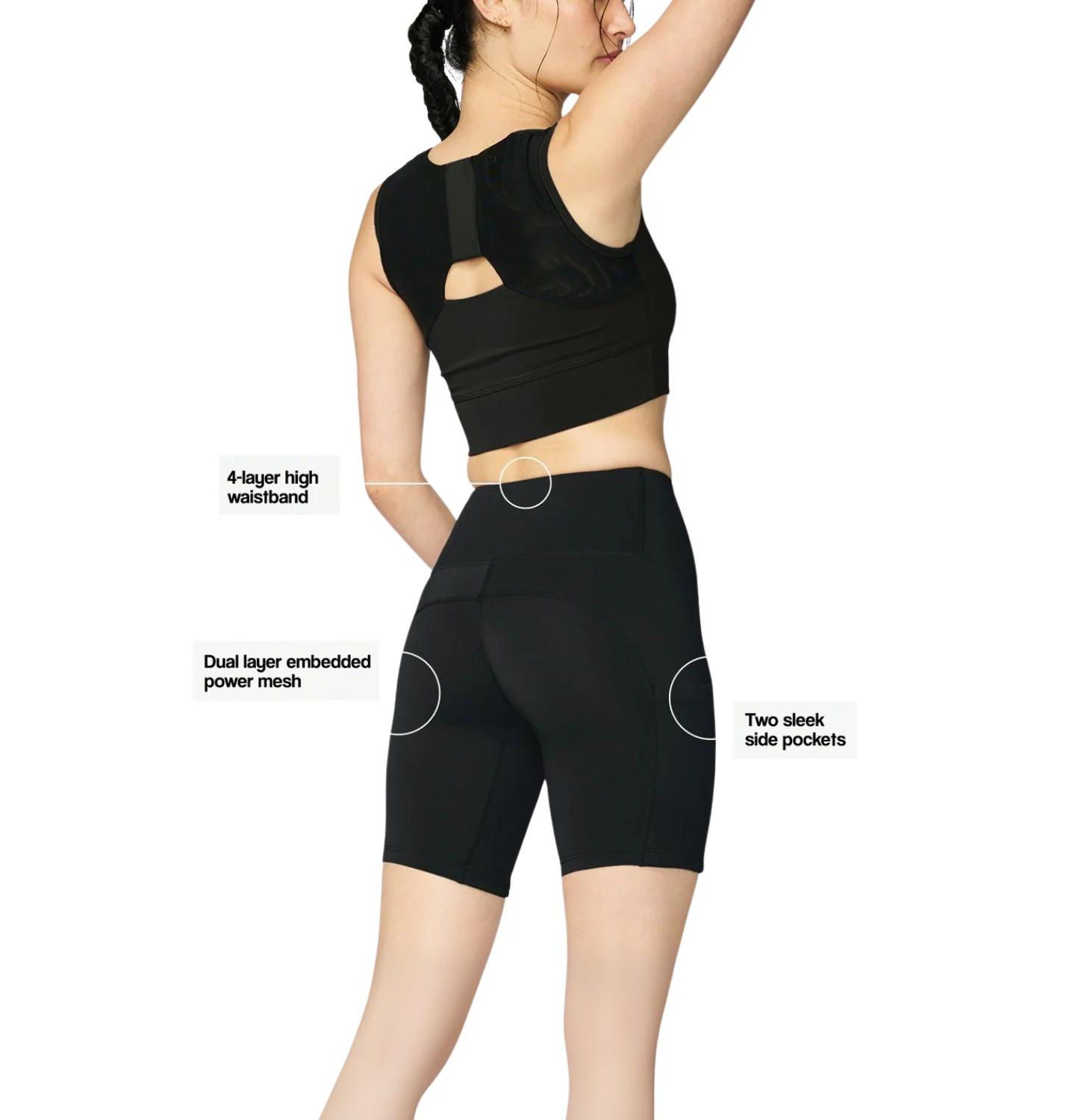 Женские шорты Forme Boost Short for Core & Back Alignment, цвет: Обсидиановый — фото 2