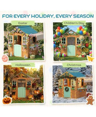 Outdoor Playhouse, Kids Playhouse for Kids 3-6 Years Imaginative Play