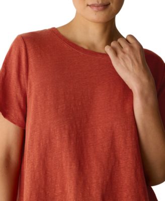 Women's Linen Jersey Crewneck T-Shirt