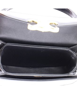 Mini Triomphe Besace Clea Top Handle Flap Bag Leather