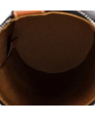 Vertical Cylinder Bag Triomphe Coated Canvas