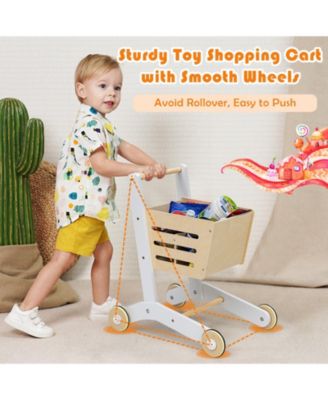Grocery Store Playset Pretend Play Supermarket Shopping Set with Shopping Cart