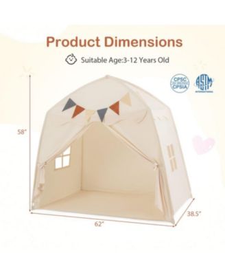 Kids Play Tent Bed Tent with String Lights Extra Large Playhouse