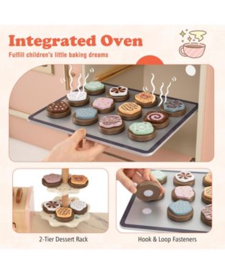 Children s Pretend Toy Kitchen Playset with Light & Sound for Interactive Play