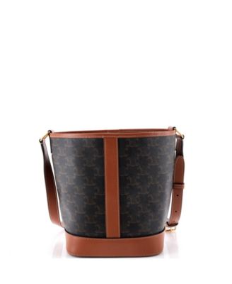 Small Bucket Bag Triomphe Coated Canvas