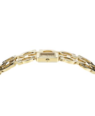 Women's Gold Stainless Steel Bracelet Watch, 19x19mm