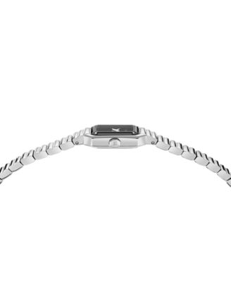 Women's Silver Stainless Steel Bracelet Watch, 15x20mm