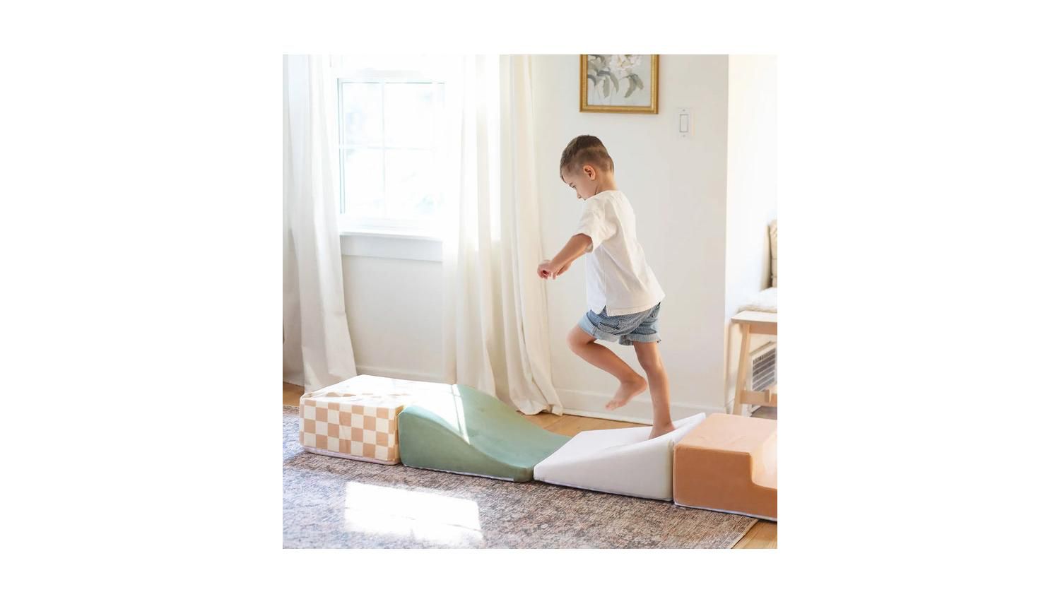PlayNest Montessori-Inspired Foam Climbing Blocks, 6-Piece Set
