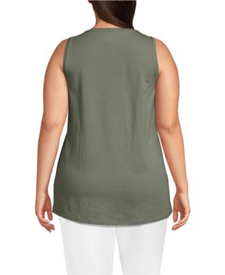 Plus Size Supima Cotton Tunic Tank Top
