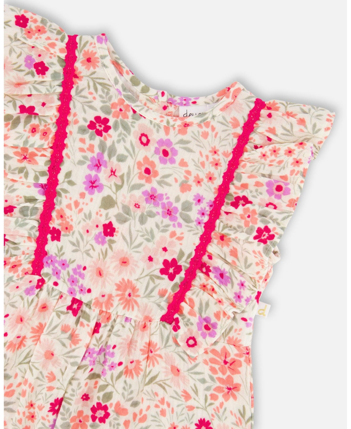 Deux par Deux Little Girls Muslin Jumpsuit