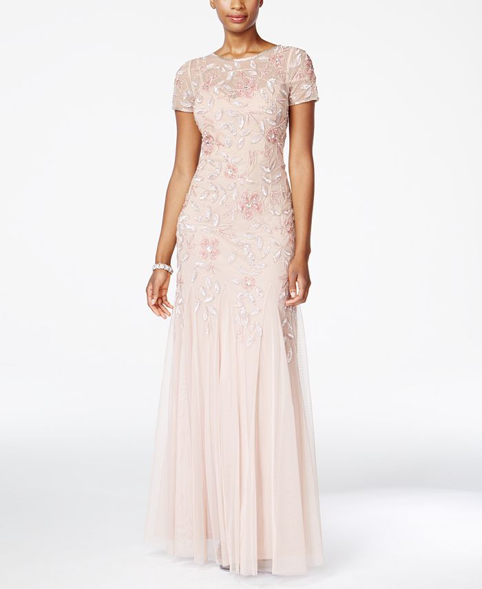 Adrianna Papell Women's Floral-Design Embellished Gown & Reviews ...