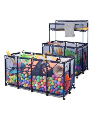 2 Pack Mesh Pool Storage Bin Rolling Cart Noodle Holder Organizer Large