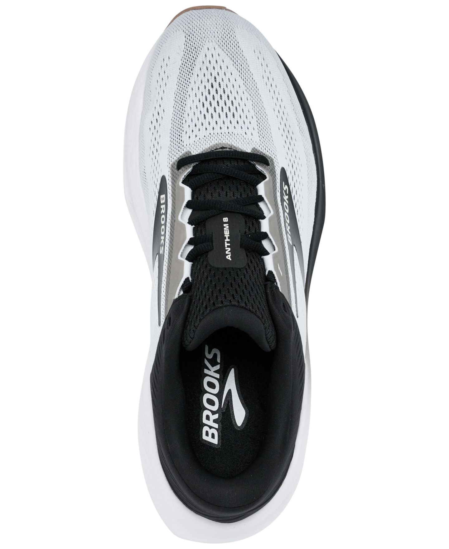 Мужские кроссовки Brooks Anthem 8 Running, цвет: Белый / Чёрный — фото 4