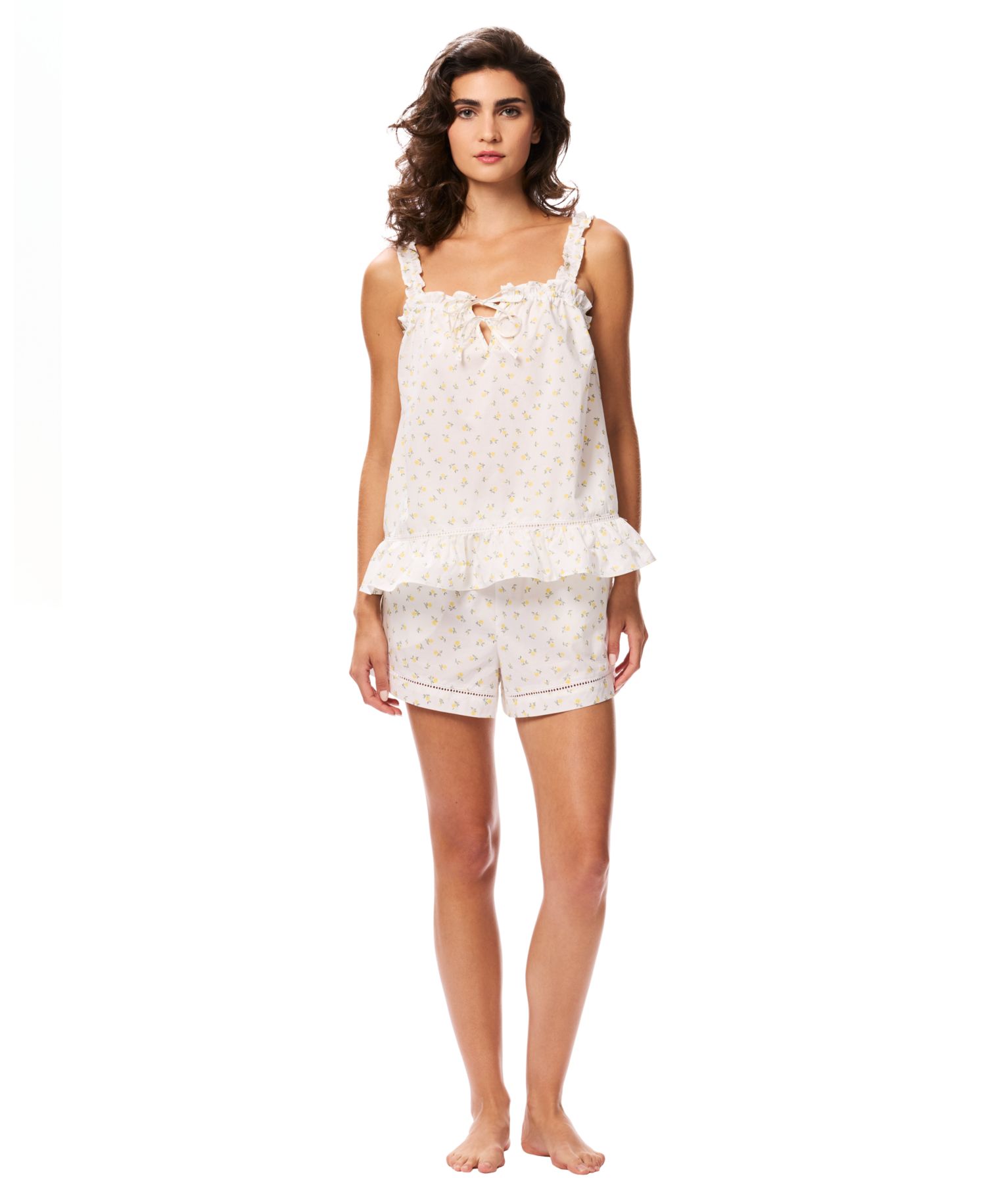 Women's Poplin Tank Top and Pull-On Shorts, 2-Piece Set