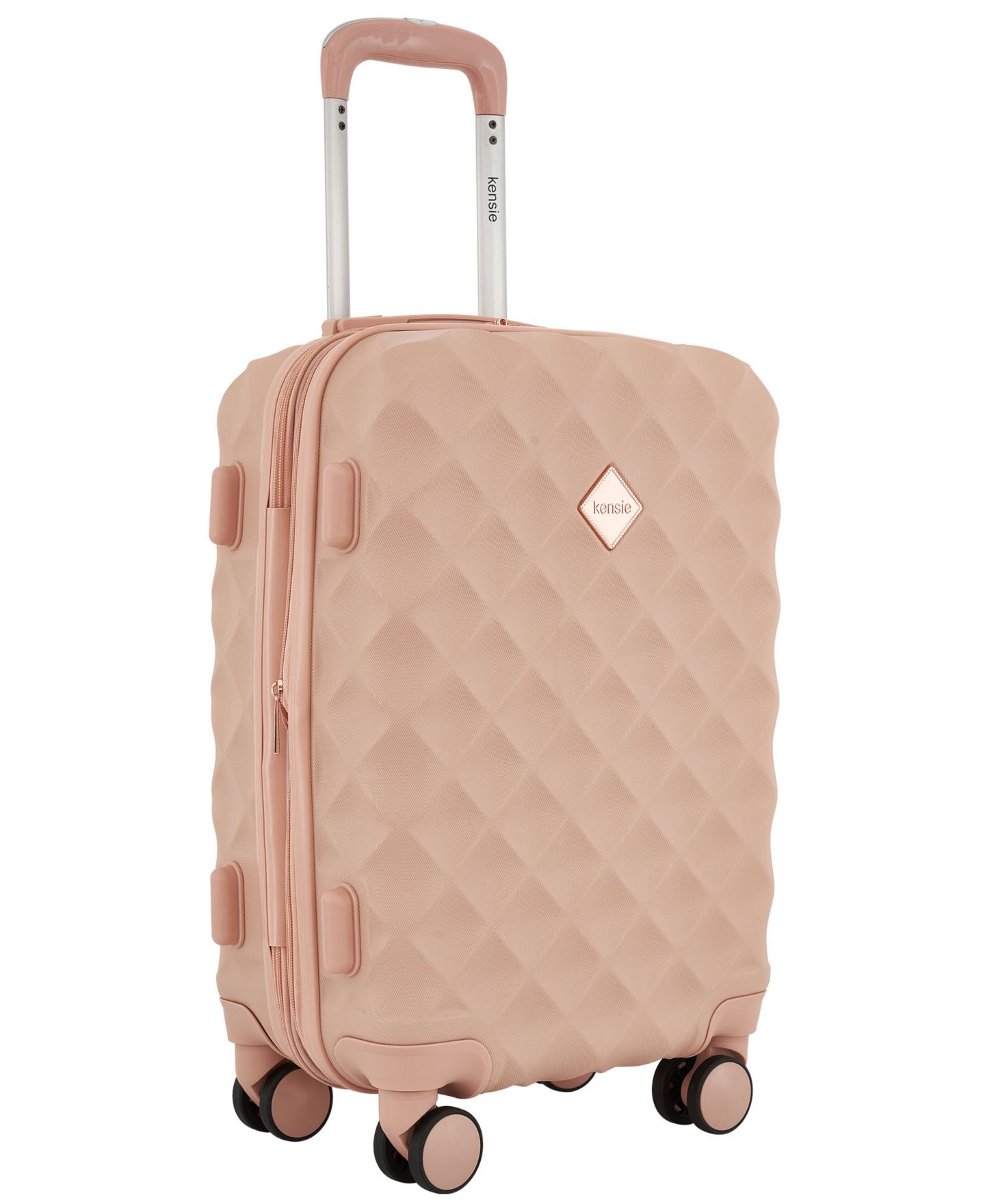 Чемодан Kensie Appleton Collection Small Rolling Hard Case Carry-On, цвет: Пыльный розовый — фото 2
