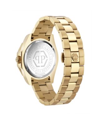 Men's Aquastorm IP Yellow Gold Stainless Steel Bracelet Watch, 44mm