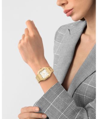 Women's Plein Edge IP Yellow Gold Stainless Steel Bracelet Watch, 34mm