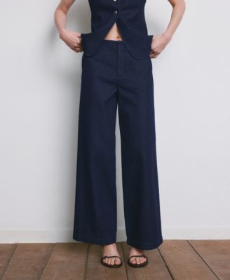 Women's Wide Leg Mid-Rise Jeans