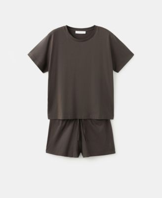 Women's Cotton Two-Piece Short-Sleeved Pajamas