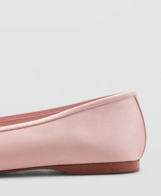 Women's Bow And Charm Detail Ballet Flats