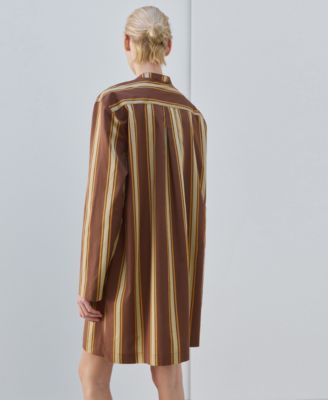 Women's Stripe Printed Midi Caftan