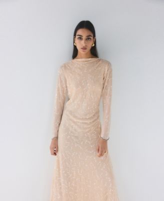 Women's Open Back Sequin Dress