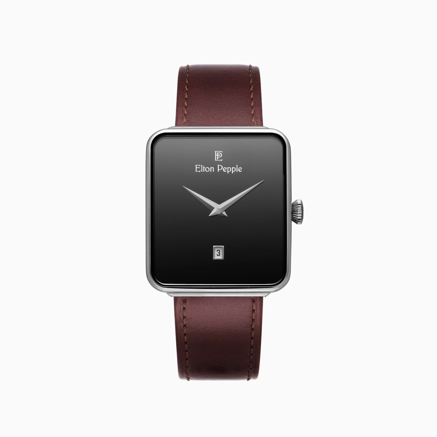 Elton Pepple Men's Classic Telma - Loop, 38mm, цвет: Чёрный / Тёмный коричневый — фото 1